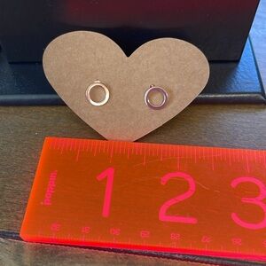 Minimalist 14k gold plated sterling silver earrings EUC